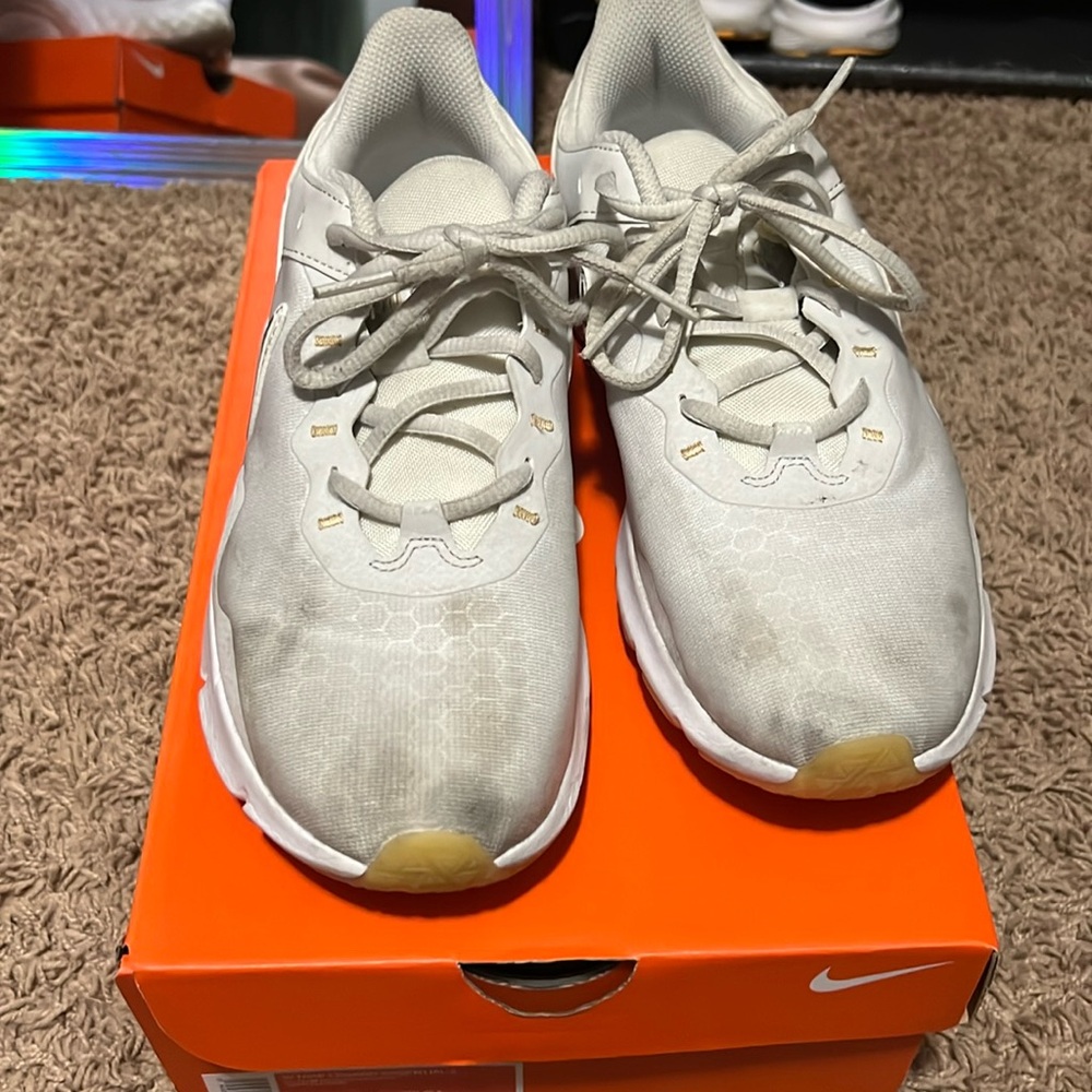 White Nike sneakers